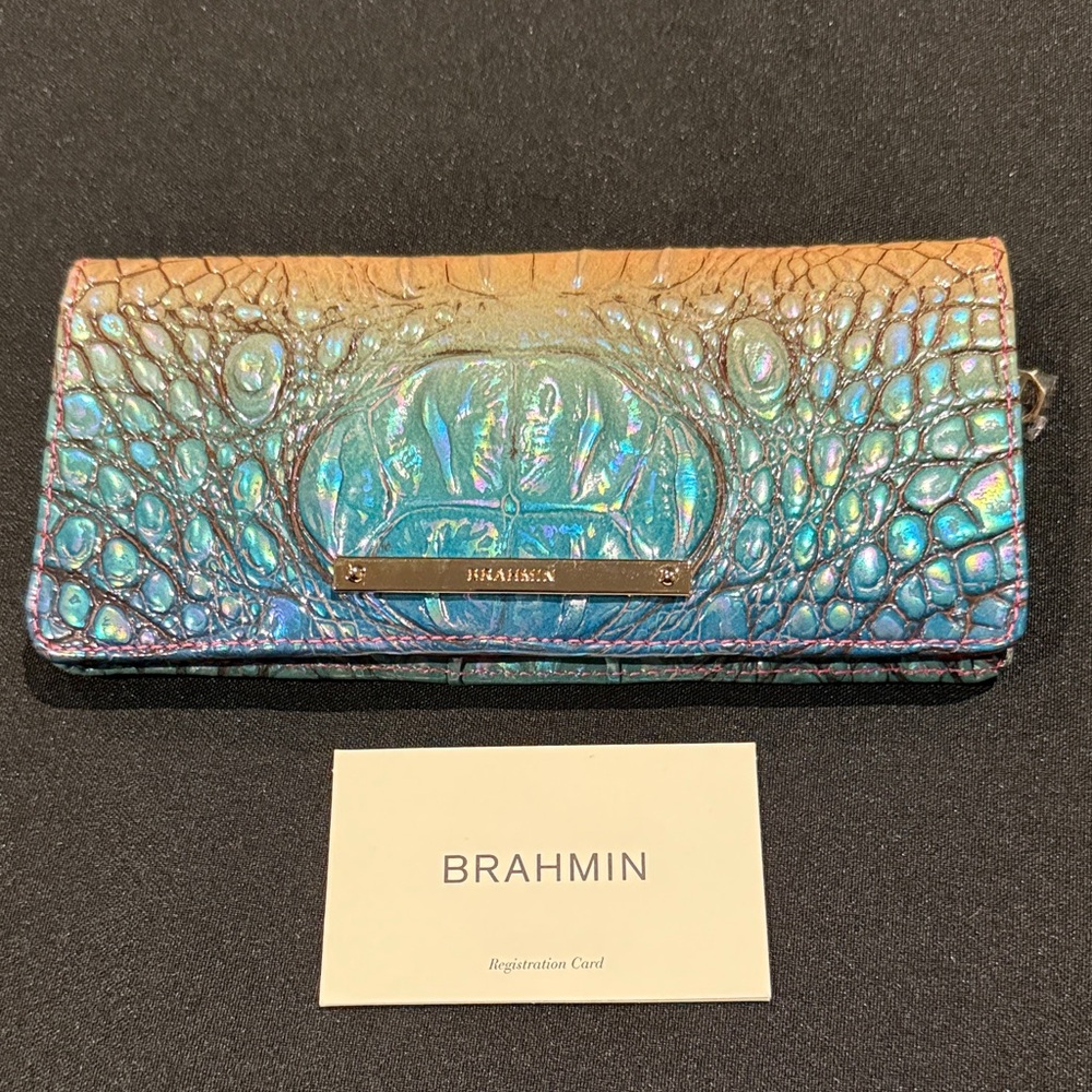 Brahmin Horizon Ombre Melbourne Ady Wallet K59170800886 New Rare!